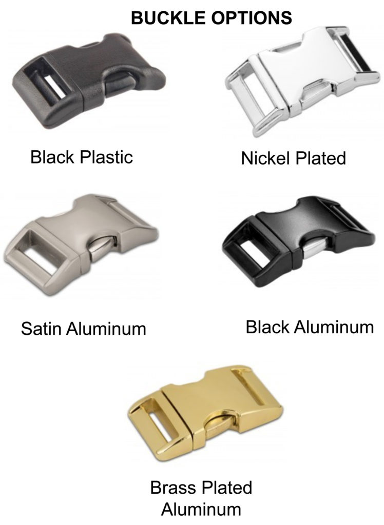 Center Safety Ring BioThane Collars 1 Inch or 3/4 Inch Wide