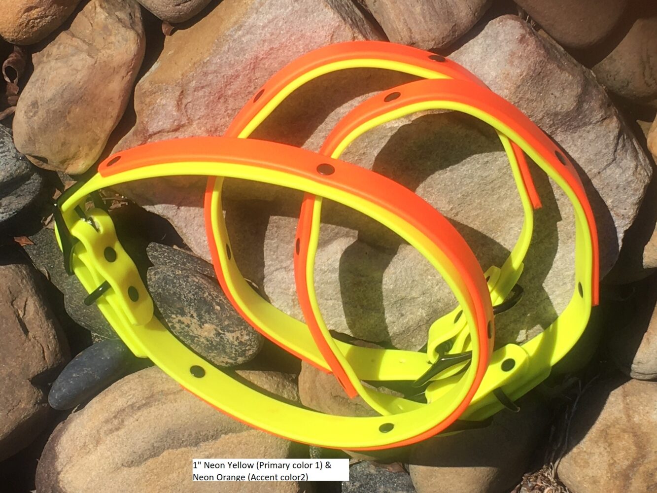 biothane - orange and yellow