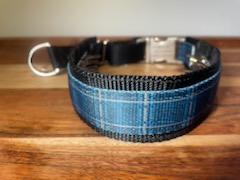 K-9 Training Collar - (Navy Plaid)