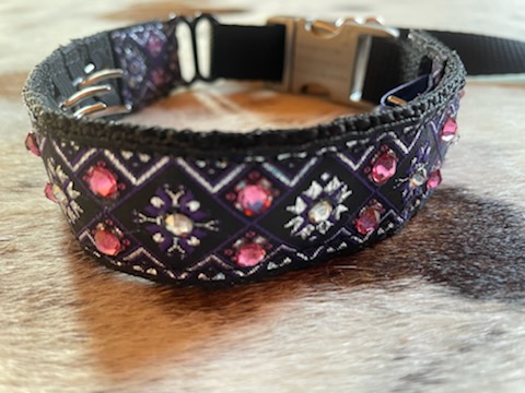 Mirco Hidden Prong K9 Dog Collar - Jacquard Ribbon - Image 5